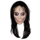 Full Head Momo Mask Big Eye With Long Wig