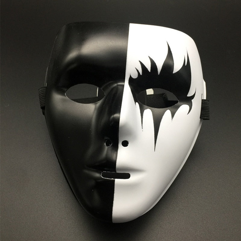 1pc Full Face Mask Hand-painted Halloween Masquerade