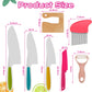 Kids Cooking Cutter Set Plastic Children Knife Safe For Toddlers