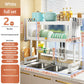 Cabinet Door Over Sink Rack Countertop Dish Storage With Organizer Kitchen Multi-function