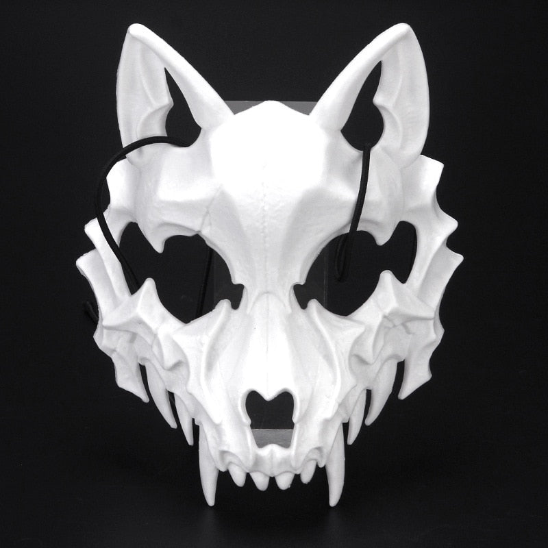 Half Face Masks Bone Skull Animals - For kids and adults