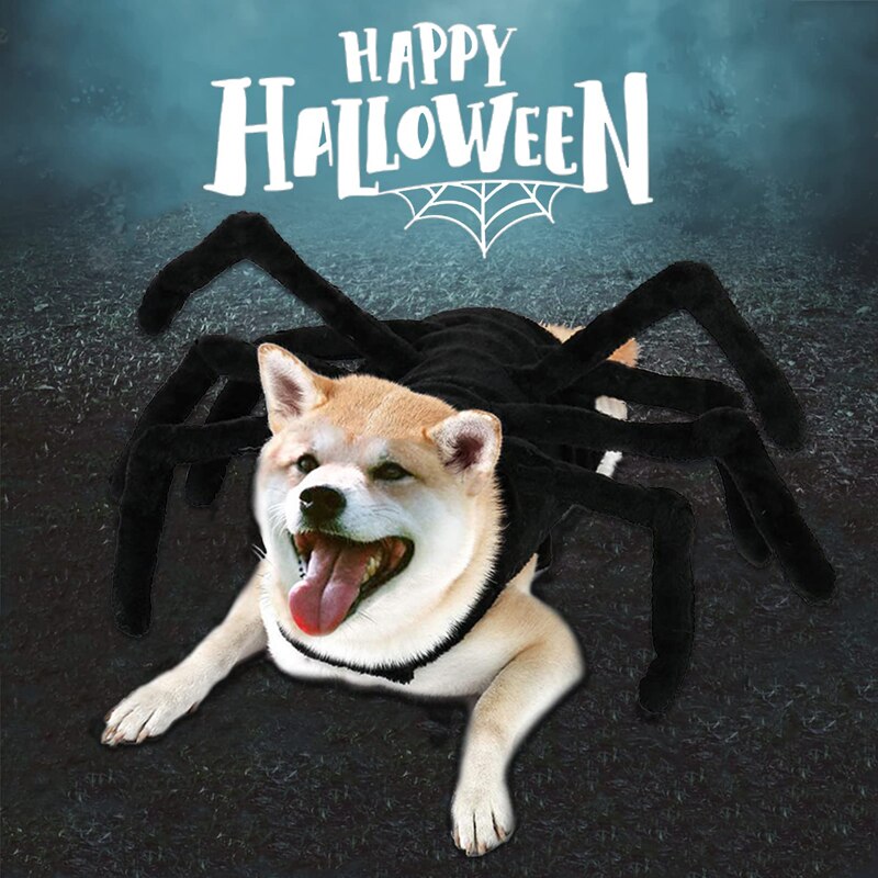 Pet Spider Harness Dogs Cats Halloween Costumes