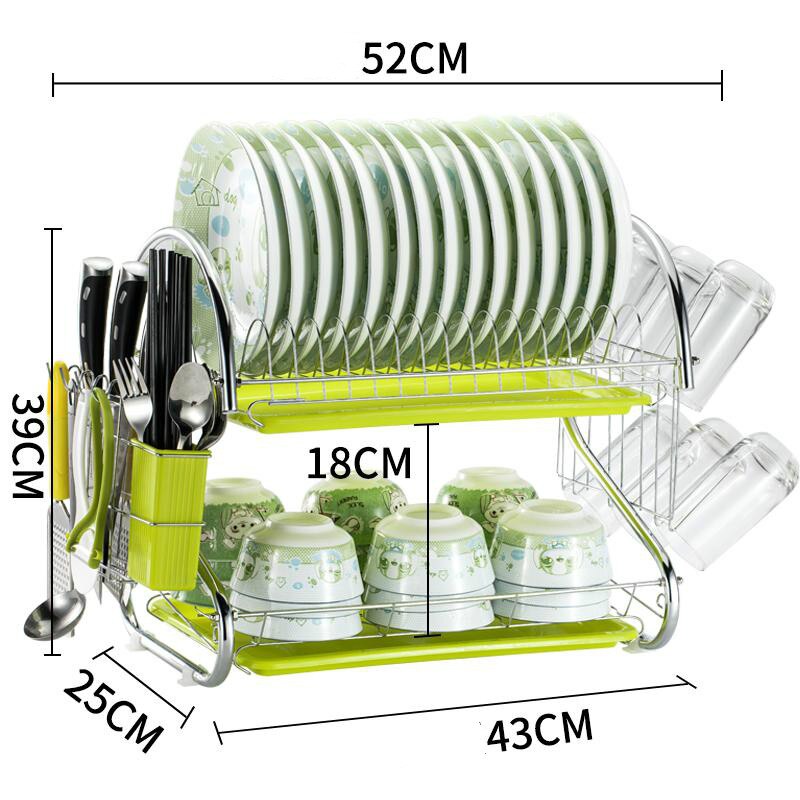 Cabinet Door Over Sink Rack Countertop Dish Storage With Organizer Kitchen Multi-function