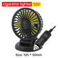 5/12/24V USB Car Cooling Fan 360° Adjustable Dual Head for front seats & back seats