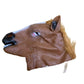 Men Brown Horse Masks - Latex