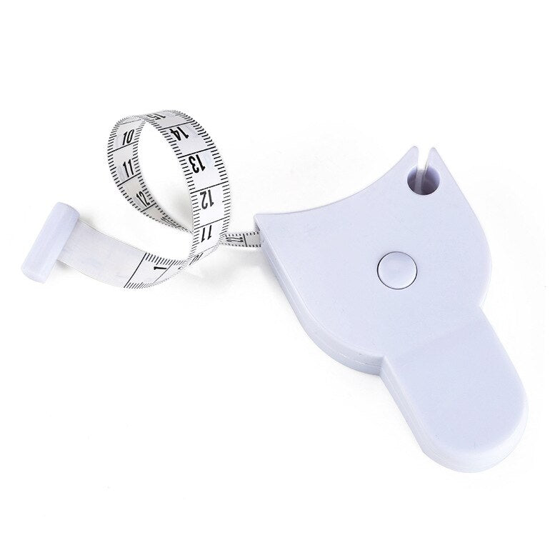 150cm/59in Automatic Telescopic Tape Measure Self-Tightening Body Measuring Ruler Perfect Waist