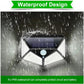 100 LED Solar Power Wall Light Motion Sensor Waterproof Outdoor Garden Lamp