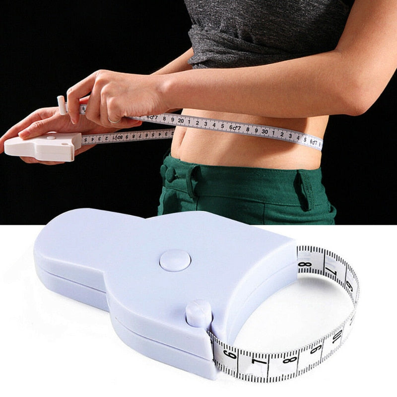 150cm/59in Automatic Telescopic Tape Measure Self-Tightening Body Measuring Ruler Perfect Waist