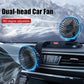 5/12/24V USB Car Cooling Fan 360° Adjustable Dual Head for front seats & back seats