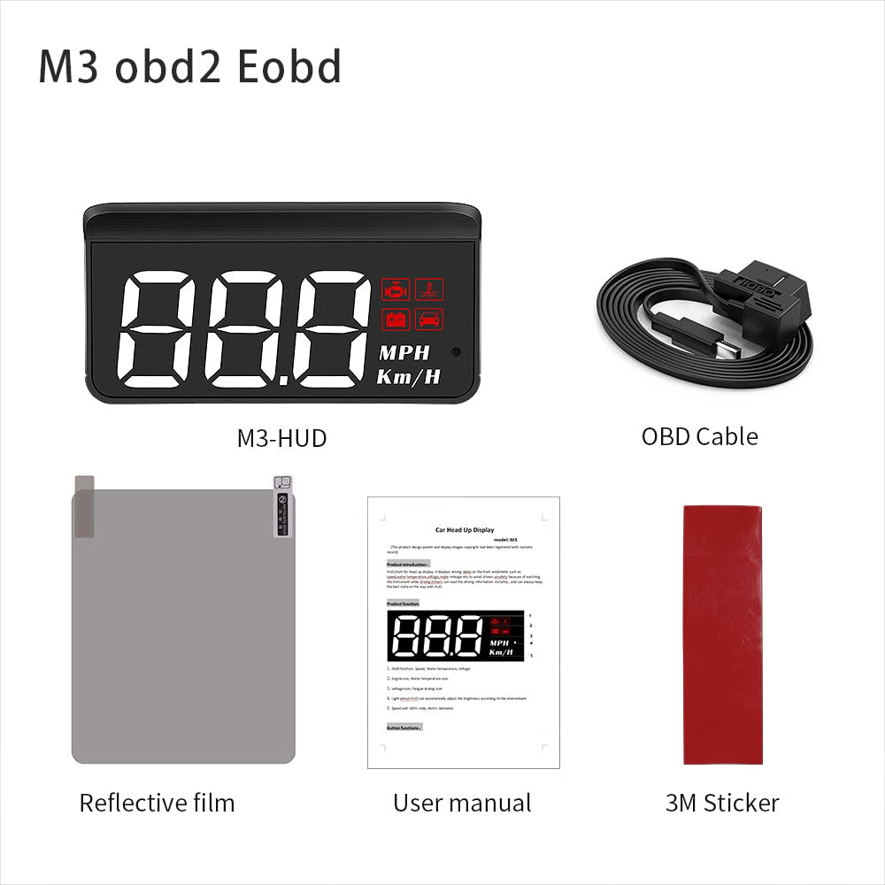 M3 Auto OBD2 GPS Head-Up Display Auto Electronics HUD Projector