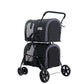 Lealoncat BL12 Four Wheels unique double Pet Stroller for Dog and Cat