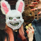 Bloody Plush Rabbit Mask Simulated Bloody Bear Head Horror Facepiece