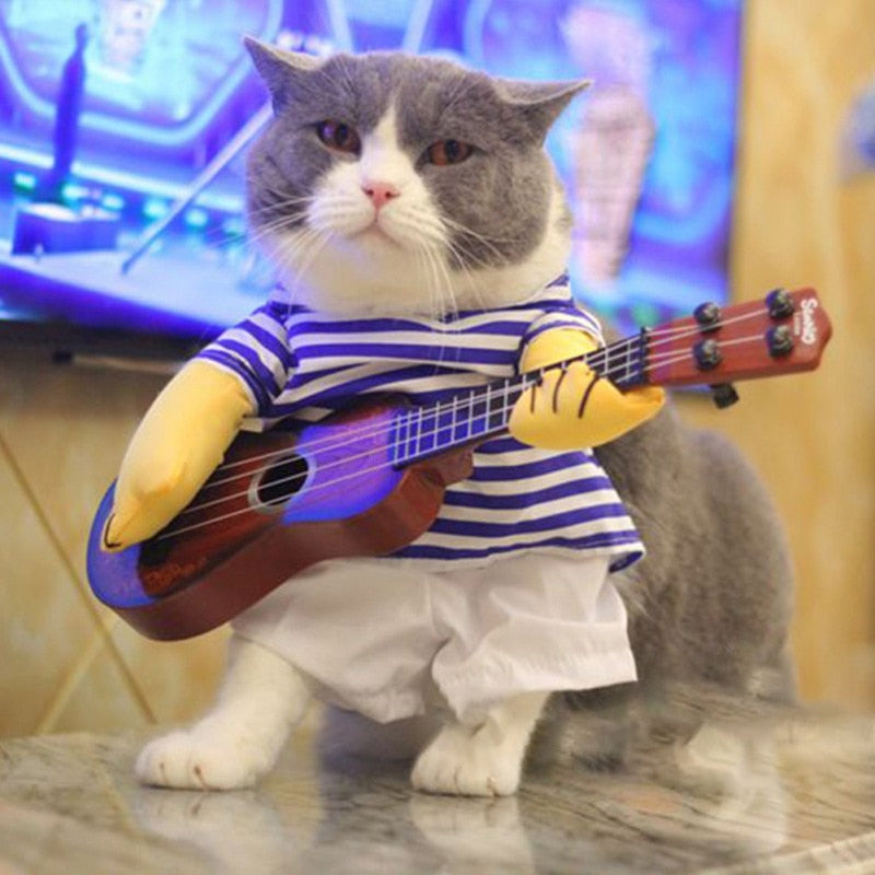 Pet Guitar Costume Funny Dog & Cat Costumes