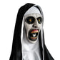 Scary Nun Latex Mask W/Headscarf