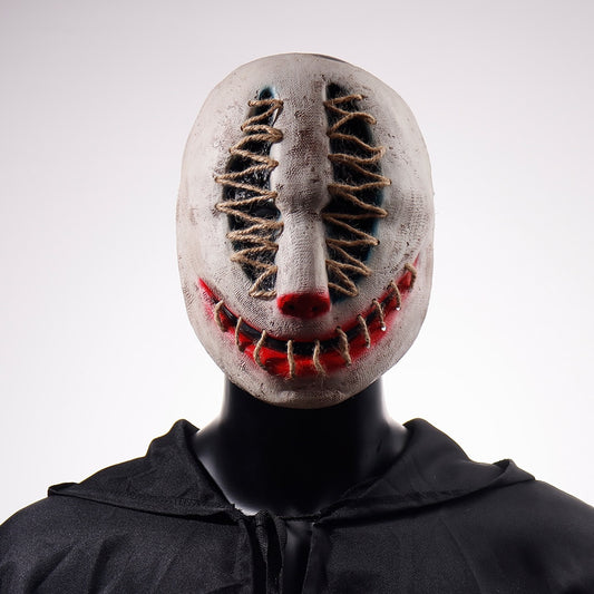 Scary Killer Clown Half Face Latex Helmet