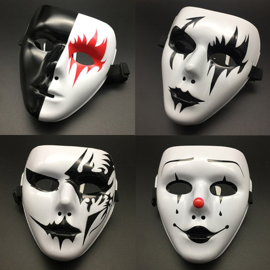 1pc Full Face Mask Hand-painted Halloween Masquerade