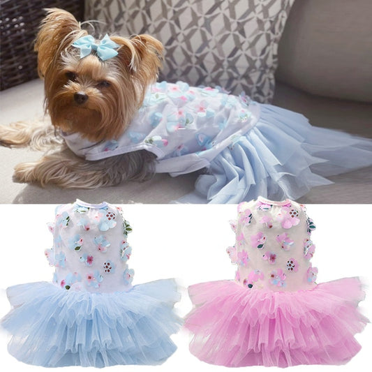 Princess Dog & Cat Lace Dress Skirt For Halloween or Anytime of the Year